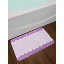 Old Lace Patterns Polka Bath Mat