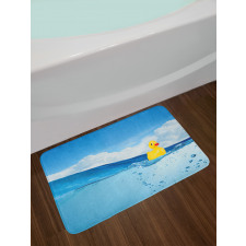 Swimming in Pool Bath Mat