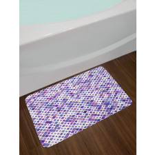Purple Retro Bath Mat