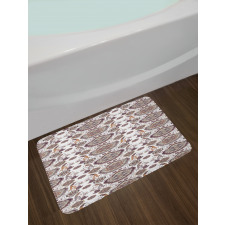 Floral Hippie Design Bath Mat