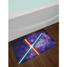 Space Clash Bath Mat