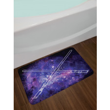 Outer Space Fantasy Bath Mat