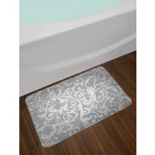 Victorian Leaf Flowers Bath Mat