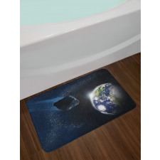 Asteroid Rocky Space Bath Mat
