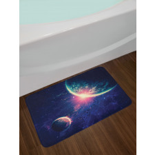 Outer Space Mars Planets Bath Mat