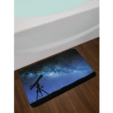 Milky Way Nİght Galaxy Bath Mat