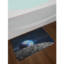 Moon Surface Luna Design Bath Mat