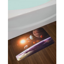 Space View Solar System Bath Mat