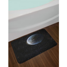 Moon Planet Earth Cosmos Bath Mat