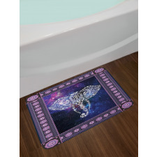 Space Galaxy Elephant Bath Mat