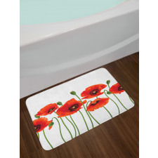 Pastoral Flowers Botany Bath Mat