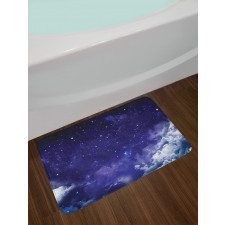 Dreamy Night with Stars Bath Mat