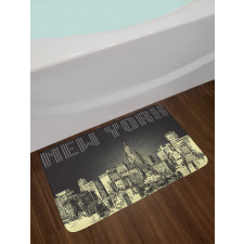 Grunge Empire State NYC Bath Mat