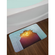 Arabic Signs and Stars Bath Mat