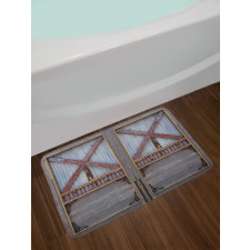 Wooden Window Plank Bath Mat