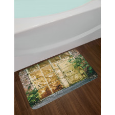 Rustic Brick House Bath Mat