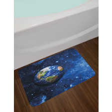 Planet Earth Solar System Bath Mat