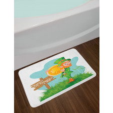 Shamrock Coin Bath Mat