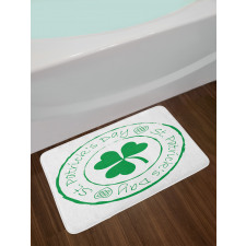 Irish Shamrock Bath Mat