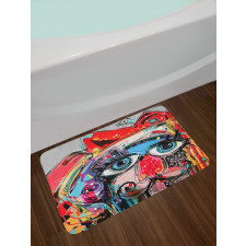 Grafitti Sketchy Paint Bath Mat