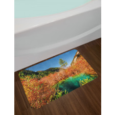 Idyllic Autumn Season Bath Mat