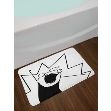 Digital Happy Stick Meme Bath Mat