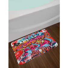 Hip Hop Street Art Bath Mat