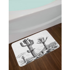 Sketchy Mexican View Bath Mat