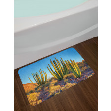 Mountain Cactus Photo Bath Mat