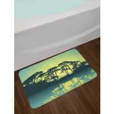 Forest Tree Landscape Bath Mat