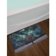 Nebula Galaxy Planet Tree Bath Mat