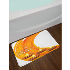 Diwali Candle Celebrate Bath Mat