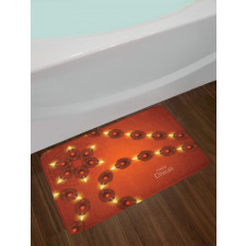 Paisley Candles Bath Mat