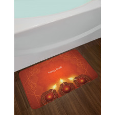 Oriental Carving Frames Bath Mat