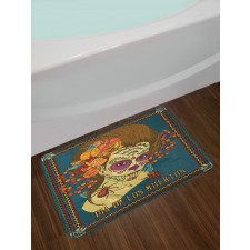 Girl Roses Hearts Bath Mat