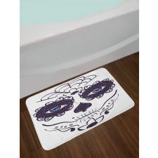 Mask Make up Girl Bath Mat