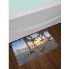 Paradise Beach Palms Bath Mat