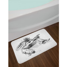 Cowboy and Guitar Eastern Bath Mat