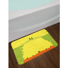 Business Life Hands Bath Mat