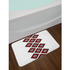 Zig Zag Aztec Motif Bath Mat