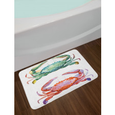 Sea Animals Theme Bath Mat