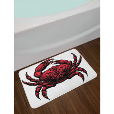 Cancer Zodiac Sign Bath Mat