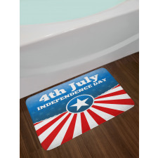 Stars Stripes Patriotic Bath Mat