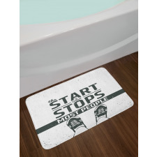 Motivational Writing Bath Mat