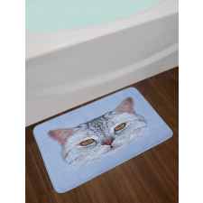 Scottish Hipster Kitty Pet Bath Mat