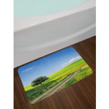 Rural Country Scenery Bath Mat