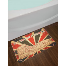 Italian Rome Lettering Bath Mat