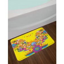 Summer Fan Cooler Bath Mat