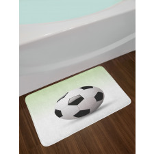 Football Soccer Ball Bath Mat