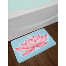 Gardening Lotus Flower Bath Mat
